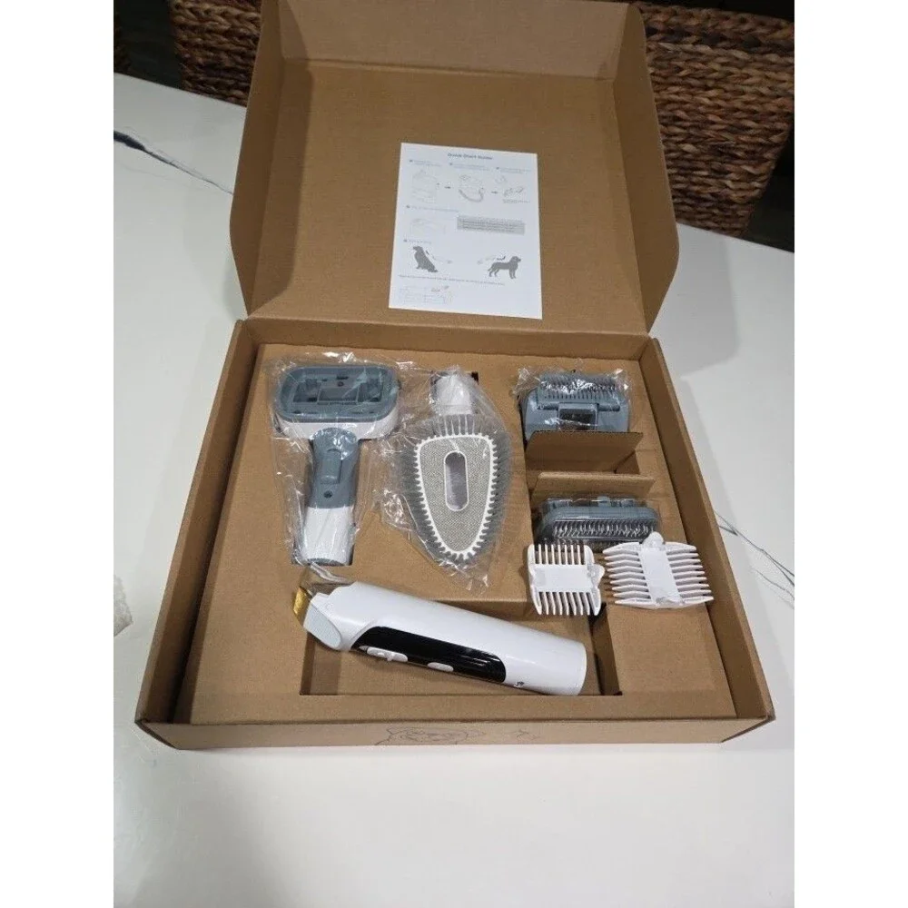 Dog & Cat Deshedding/Grooming Accessories Kit for Pet Vacuum TEENDOW D205 BOXED